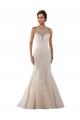 Cheap High Neck Mermaid Lace Wedding Dress with Illusion Back UK