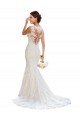 Cheap V-Neck Mermaid Vintage Lace Wedding Dress UK