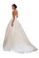 Cheap Sweetheart Ball Gown Tulle Wedding Dress with Lace Bodice UK