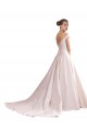 Cheap Off the Shoulder Sweetheart Ball Gown Satin Wedding Dress UK
