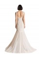 Cheap V-Neck Mermaid Tulle Wedding Dress UK