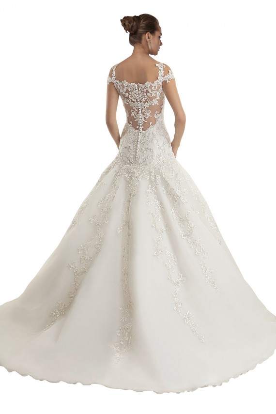 Cheap Off the Shoulder Mermaid Lace Tulle Wedding Dress UK