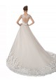 Cheap Sweetheart Cap Sleeves Tulle Lace Wedding Dress UK