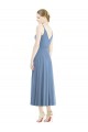 Cheap Short Tea Length Chiffon Bridesmaid Dress UK