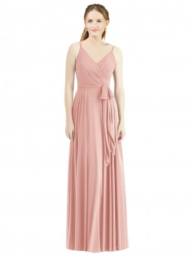Cheap Romantic Full length Long Chiffon Bridesmaid Dress UK