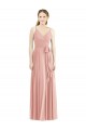 Cheap Romantic Full length Long Chiffon Bridesmaid Dress UK