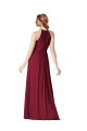 Cheap Halter Neck Chiffon Bridesmaid Dress with Shirred Bodice UK