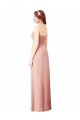 Cheap Long Chiffon Sweetheart Bridesmaid Dress with Twist Bodice UK