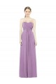 Cheap Sweetheart Neckline Strapless Chiffon Bridesmaid Dress with Wrap Pleat UK
