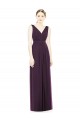 Cheap V-Neckline Sleevelss Full Length Chiffon Bridesmaid Dress UK