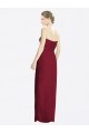 Cheap Strapless Sweetheart Long Chiffon Bridesmaid Dress UK