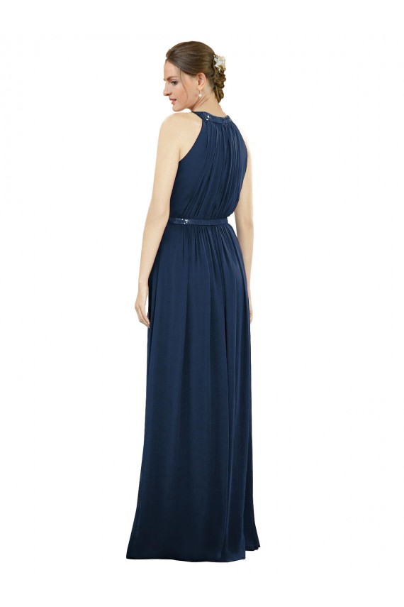 Cheap Vintage Full-Length Sleeveless Chiffon Bridesmaid Dress  UK