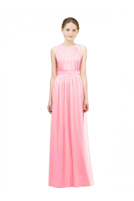Cheap Sleek Halter Neck Chiffon Bridesmaid Dress  UK