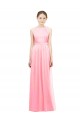 Cheap Sleek Halter Neck Chiffon Bridesmaid Dress  UK