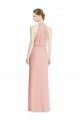 Cheap Halter Neck Trumpet Chiffon Bridesmaid Dress UK