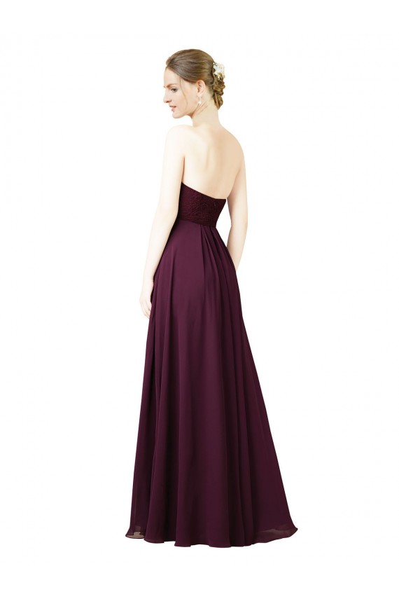 Cheap Dreamy Lace Over Chiffon Bridesmaid Dress UK