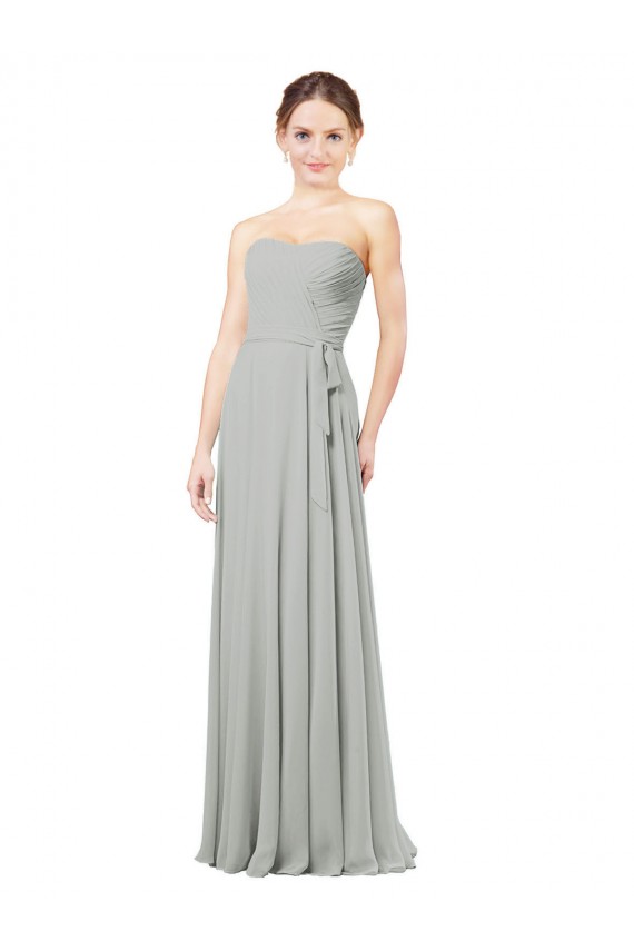 Cheap Delicately Draped Chiffon Bridesmaid Dress UK