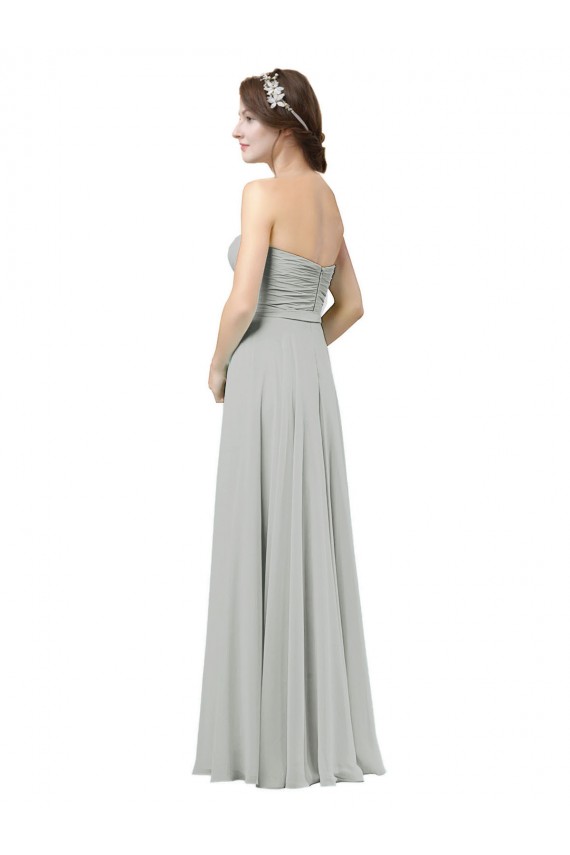 Cheap Delicately Draped Chiffon Bridesmaid Dress UK
