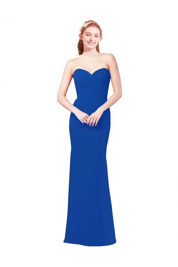 Cheap Elegant Chiffon Bridesmaid Dress with Matching Tie UK