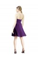 Cheap Draped Chiffon Long Sweetheart Cocktail Bridesmaid Dress UK