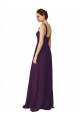 Cheap Full Length Chiffon Bridesmaid Dress with Spaghetti Straps UK