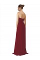 Cheap Hand-Ruched Sweetheart Long Chiffon Bridesmaid Dress UK