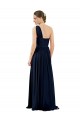 Cheap Draped One Shoulder Strapless Chiffon Bridesmaid Dress UK