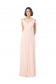 Cheap Chiffon Sweetheart Bridesmaid Dress with An Illusion Overlay UK