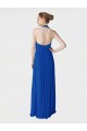 Cheap Long Full Length Chiffon Halter Bridesmaid Dress UK