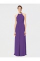 Cheap Long Chiffon Spaghetti Strap Halter Bridesmaid Dress UK