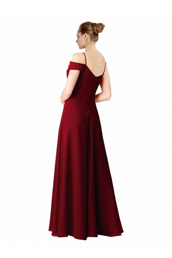 Cheap Chiffon with Beaded Embroidery Bridesmaid Dress UK