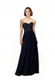 Cheap Long Chiffon Sweetheart Neckline Bridesmaid Dress with Beading UK
