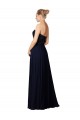 Cheap Long Chiffon Sweetheart Neckline Bridesmaid Dress with Beading UK