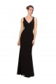 Cheap Open V-Back Chiffon Bridesmaids Dress with V-Neckine UK
