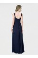 Cheap Long Chiffon Bridesmaid Dress with Sweetheart Neckline and Shoulder Straps UK