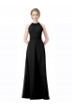 Cheap Full Length Chiffon Sweetheart Bridesmaid Dress with An Illlusion Overlay UK