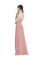 Cheap Daped A-Line Chiffon Bridesmaid Dress with Pleated Sweetheart Bodice UK