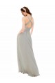 Cheap Chiffon Bridesmaid Dress with Ruched Draped Bodice UK