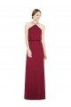 Cheap Sleek Halter Neck A-Line Chiffon Bridesmaid Dress UK