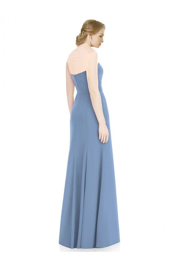 Cheap Draped Strapless Sweetheart Trumpet Chiffon Bridesmaid Dress UK