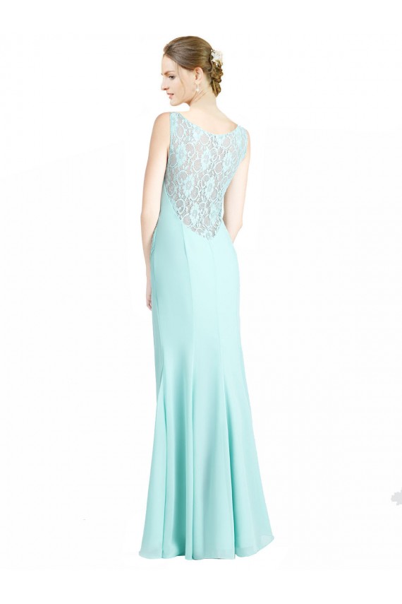 Cheap Ruched Bodice Sweetheart Chiffon Bridesmaid Dress with Lace Back UK