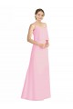 Cheap Spaghetti Straps A-Line Chiffon Bridesmaid Dress Low Back UK