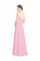 Cheap Spaghetti Straps A-Line Chiffon Bridesmaid Dress Low Back UK