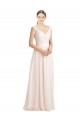 Cheap Sweetheart A-Line Chiffon Bridesmaid Dress with Ruched Lace Bodice UK
