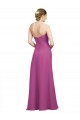 Cheap Sweetheart Neckline Pleated Chiffon Bridesmaid Dress with Low Back UK