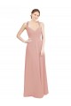 Cheap Ruched Sweetheart Halter Neckline Chiffon Bridesmaid Dress with Tie Open Back UK