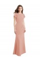 Cheap Cap Sleeves Long Chiffon Bridesmaid Dress / Prom Dress with Low V-Back UK