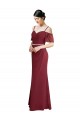 Cheap Draped Cold Shoulder Long Chiffon Bridesmaid Dress with Spaghetti Straps UK