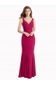 Cheap V-Neck Mermaid Chiffon Bridesmaid Dress / Prom Dress with V-Back and Belt UK