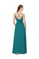 Cheap Simple Chiffon Bridesmaid Dress with High Halter Neckline UK